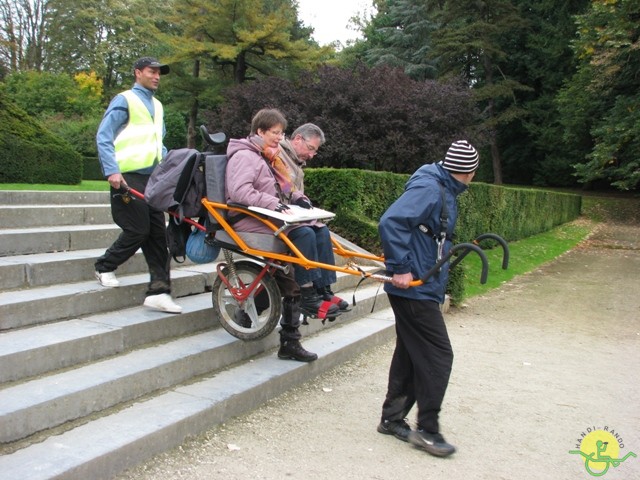 randonnée sportive avec joëlettes, Tervuren, 2012